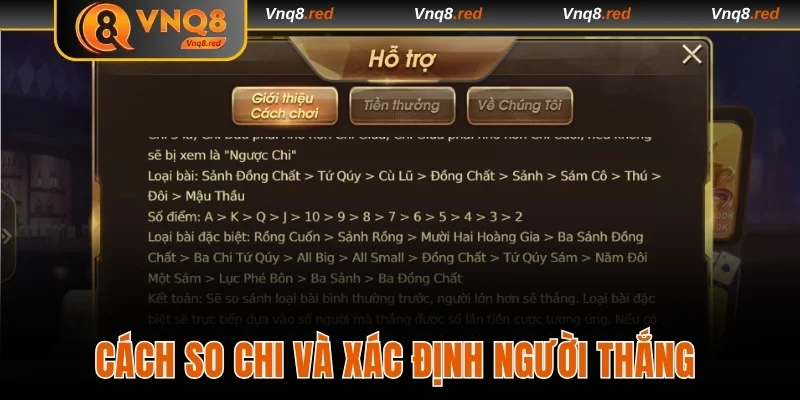 Cách so chi và xác định người thắng trong game binh xập xám