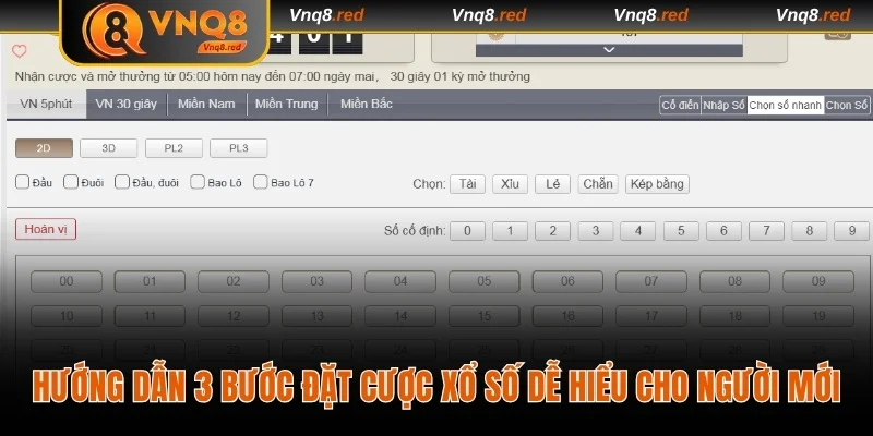 Hướng dẫn ba bước đặt cược xổ số dễ hiểu cho người mới